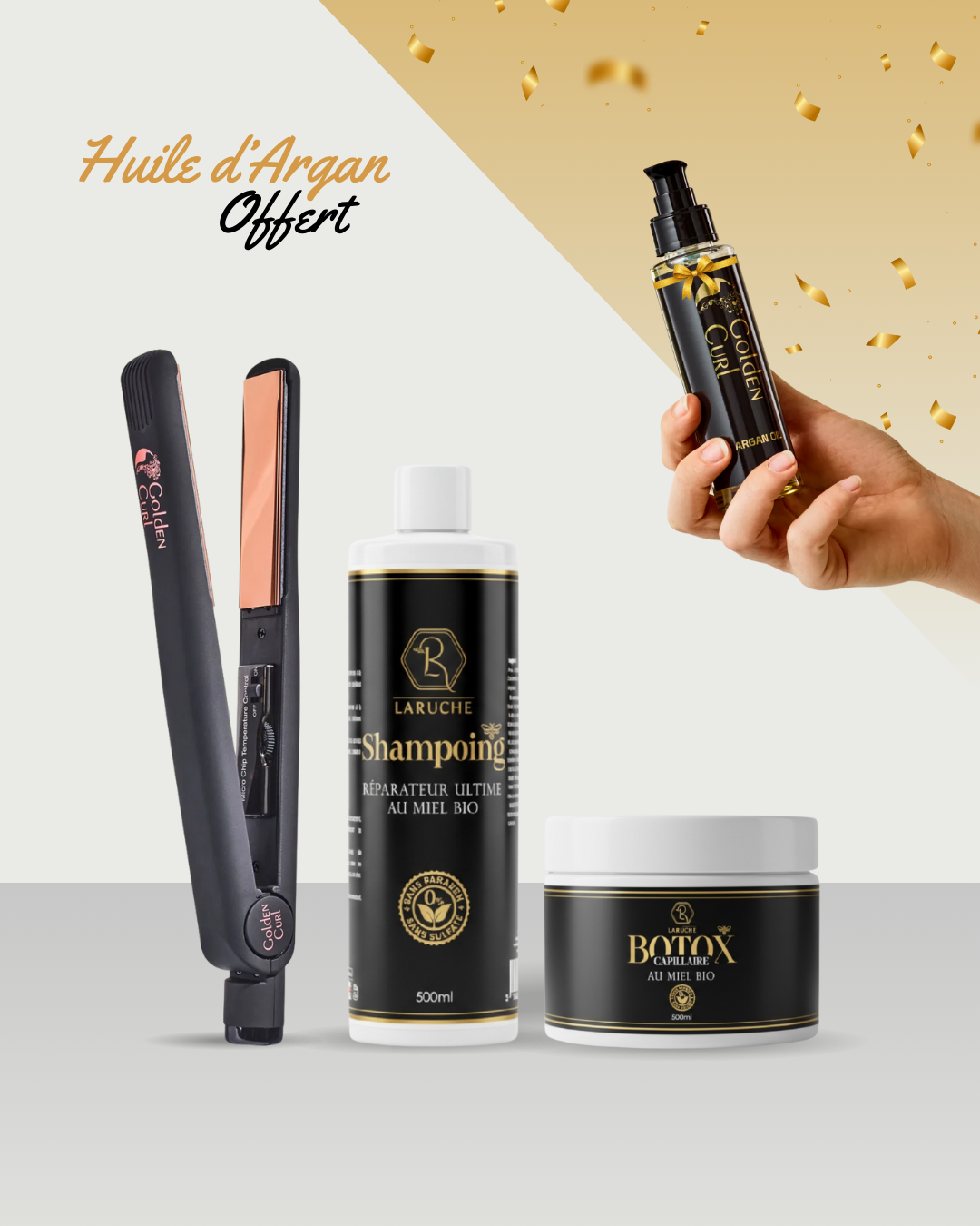 Pack Glamour + Huile d'argan Offert